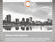 Tablet Screenshot of christcitychurch.org